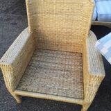Vintage rattan lounge