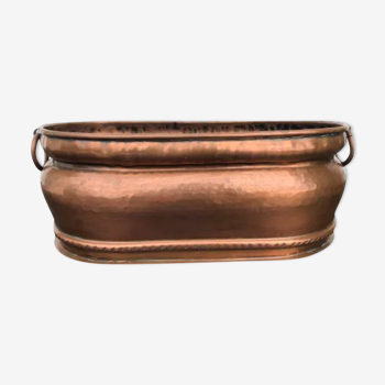 Planter cache copper pot