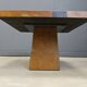 Slate stone brutalist coffee table, 1980s