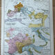 Historical map - Barbarian kingdoms and Merovingian Gaul - 27x37cm