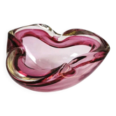 1960s Ashtray in Uranium Murano Glass, Created by Flavio Poli for Seguso