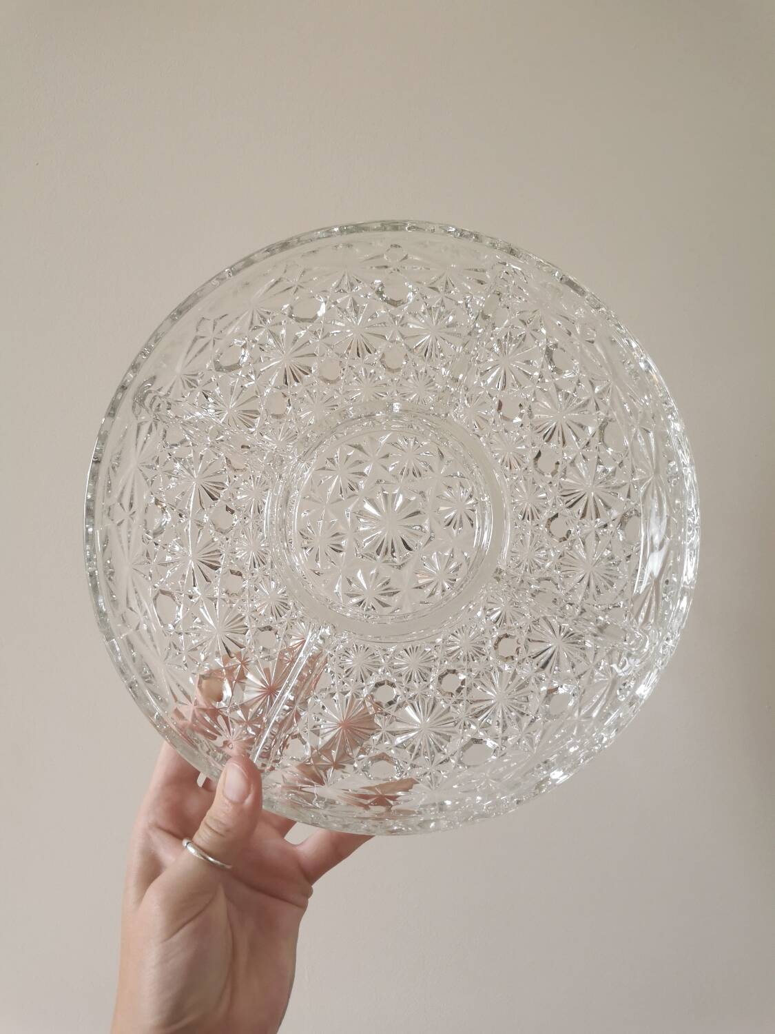 Vintage glass appetizer dish