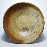 Large vintage stoneware fruit bowl from Puisaye attributed to Jean-Pierre Prudhomme.