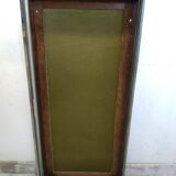Atypical old wooden and metal wall display case