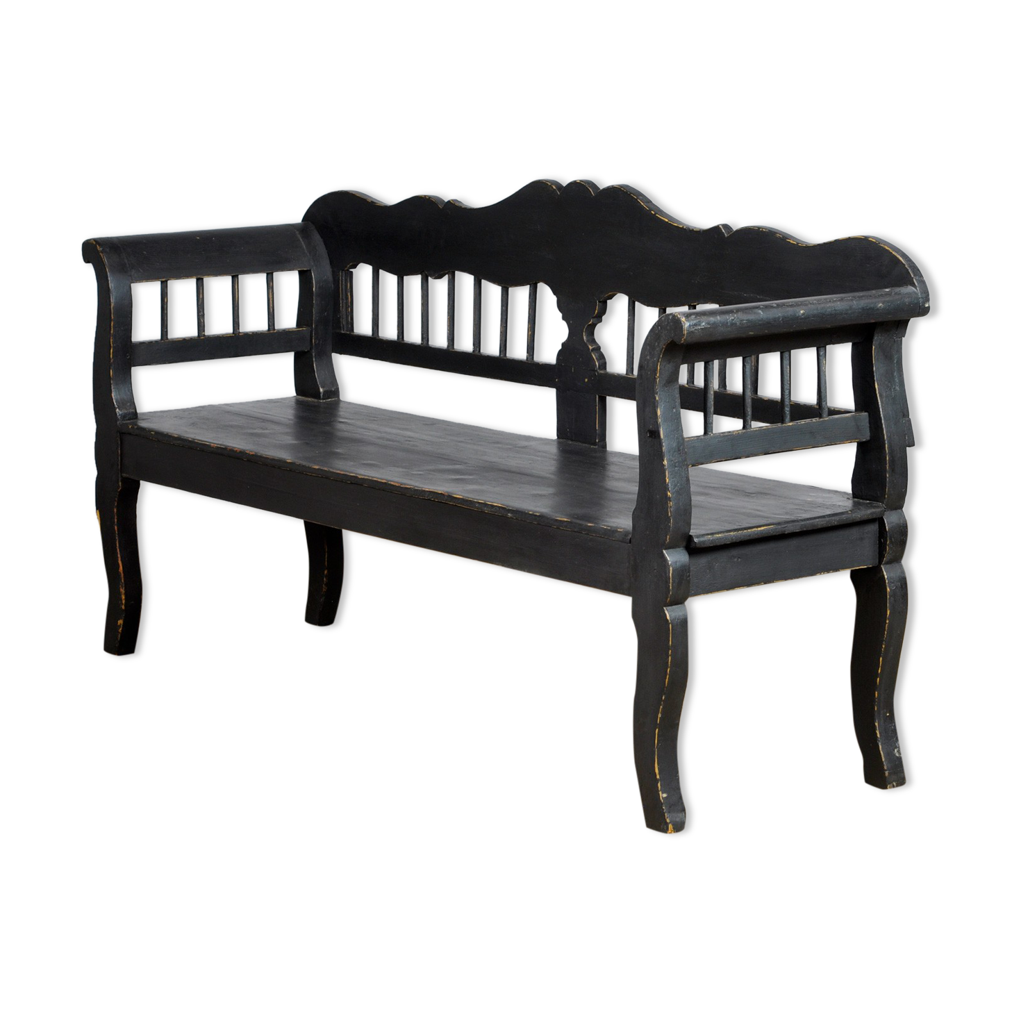 Antique Pine Bench, 1920s