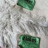 2 vintage flokati carpets