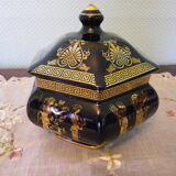 Porcelain candy maker hand-decorated with 24 carat gold Greece 70