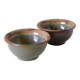 Pair of glazed stoneware bowls, 1970