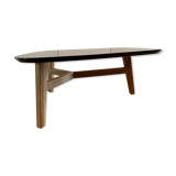 Side coffee table ziricote and walnut