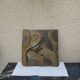 Bas relief en pierre style Art Déco, femme cheveux au vent