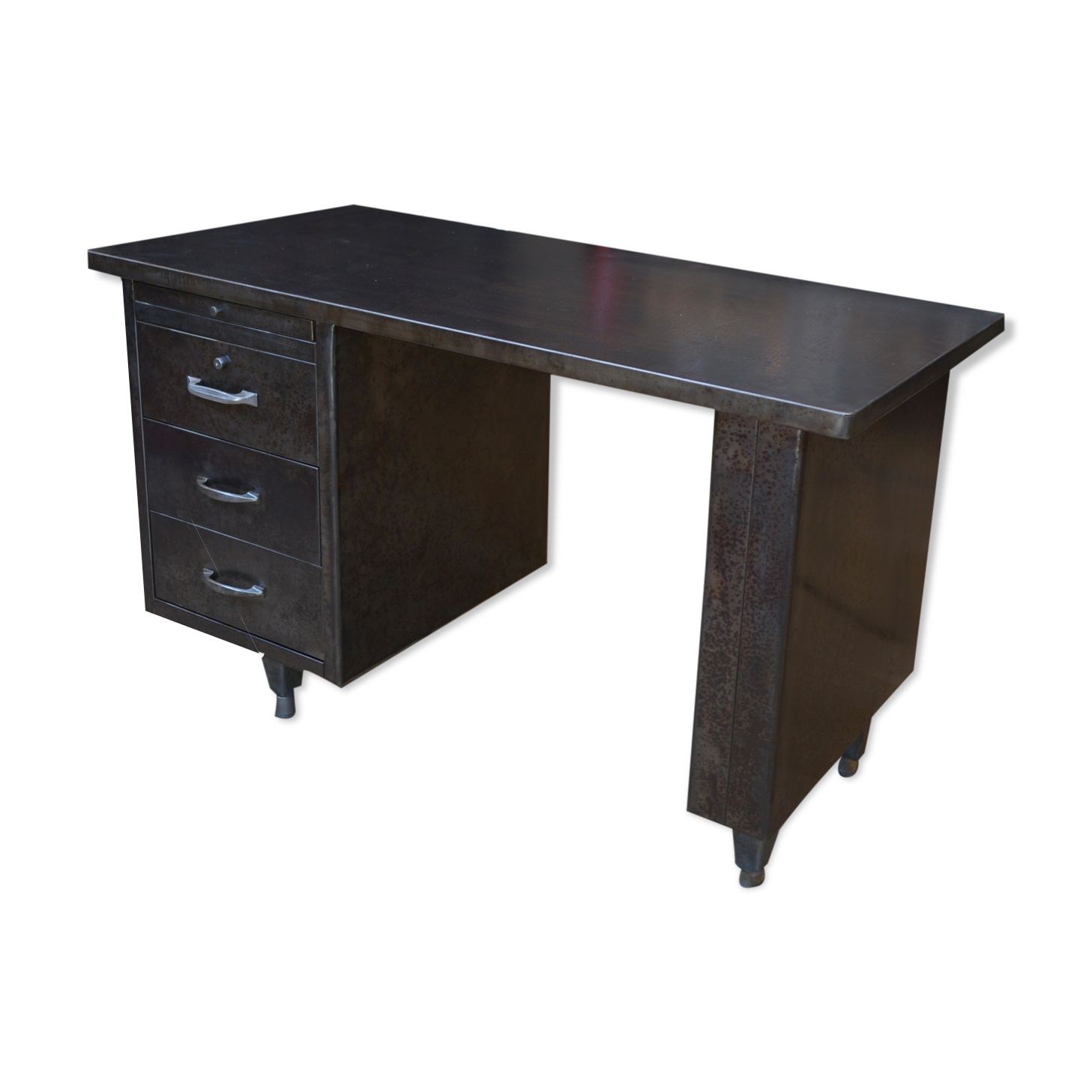 Bureau en métal industriel 1950