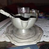 19th century Russian solid silver gravy boat