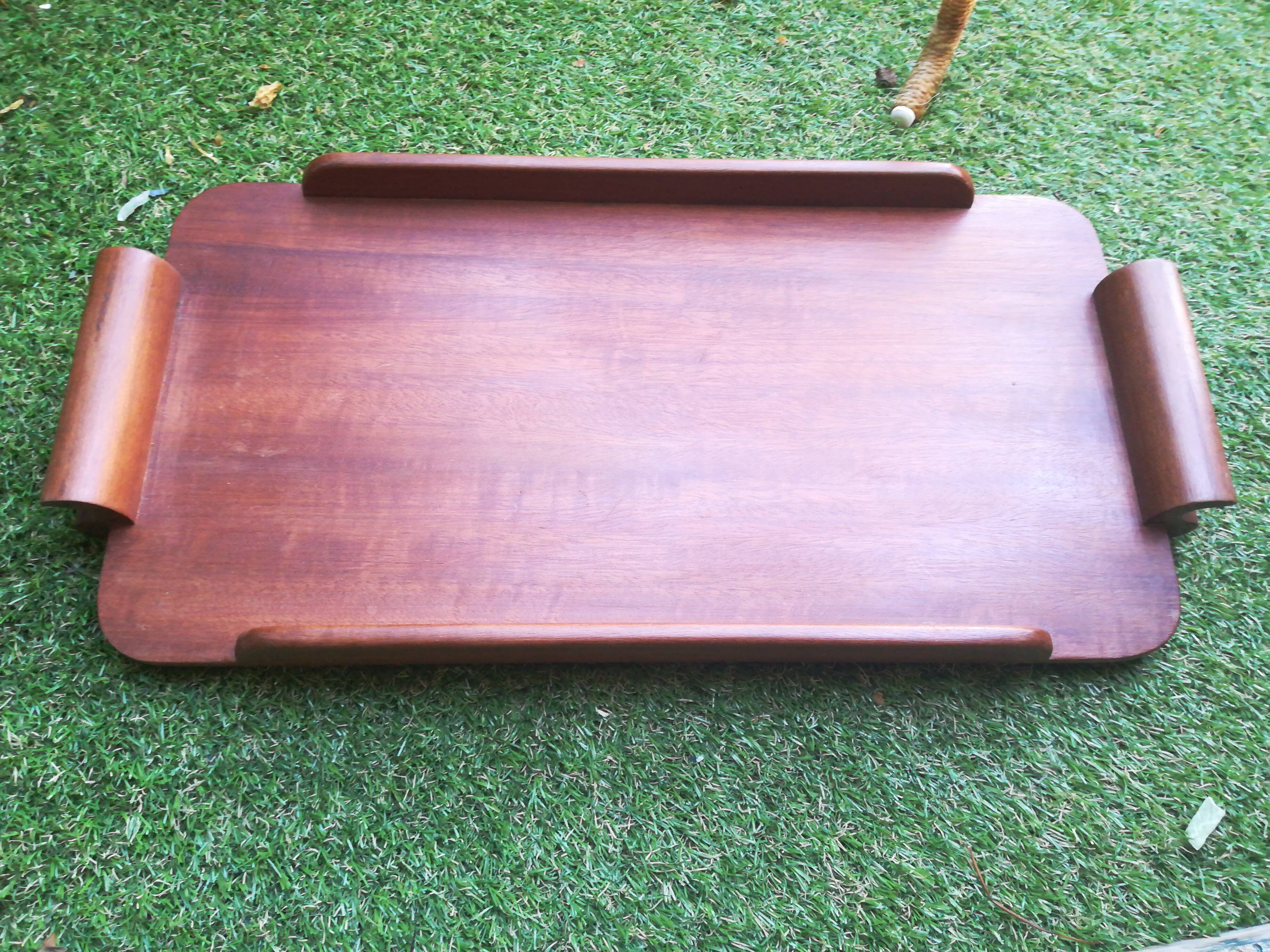 Teak platter