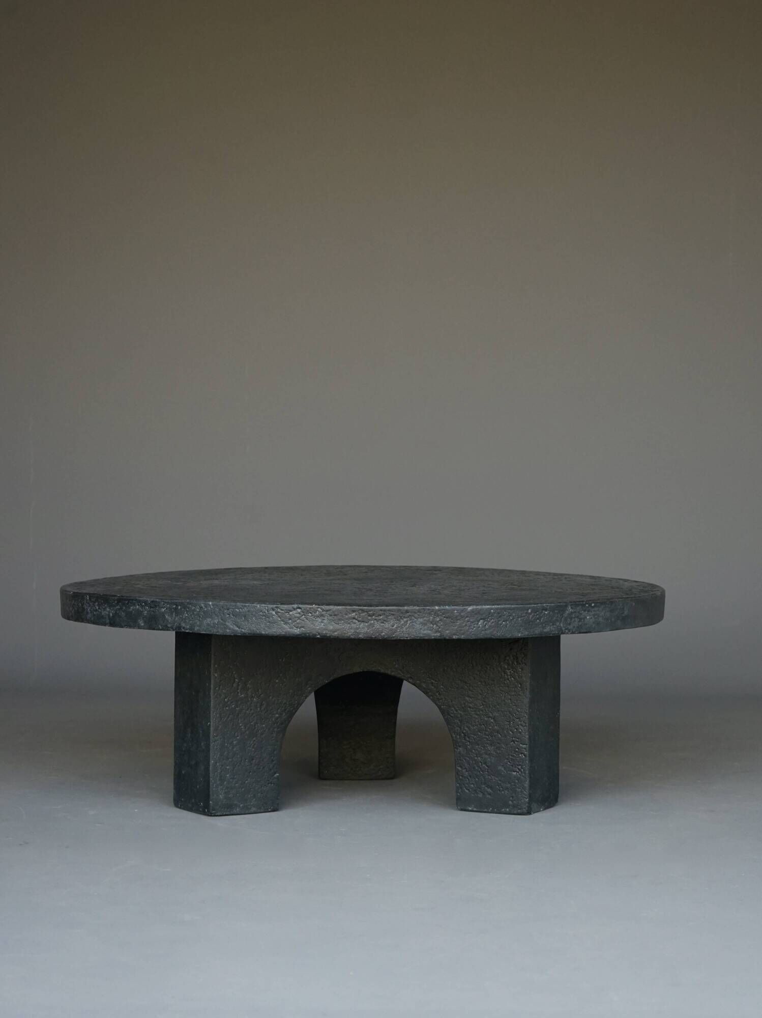 Dutch Brutalist Resin and Stone Coffee Table, 1970s