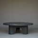 Dutch Brutalist Resin and Stone Coffee Table, 1970s