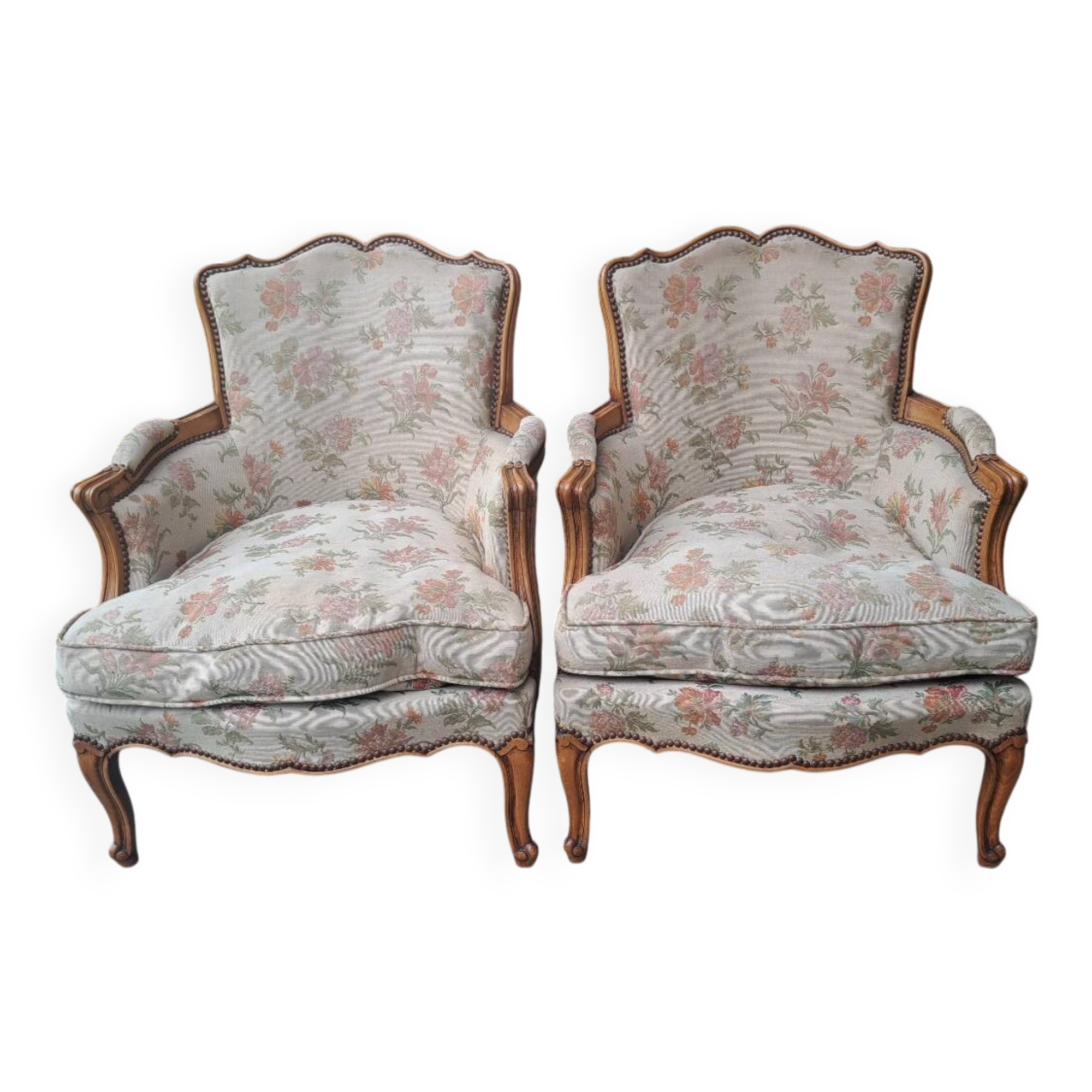 Paire de fauteuils bergère