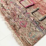 Berber rug Boujaad mottled with colorful patterns 264x157cm
