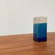 Mid-century Italian blue and white minimalist vase by Bitossi, 1960s.