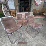 Suite of 4 chairs by Gastone Rinaldi, Italy circa 1970