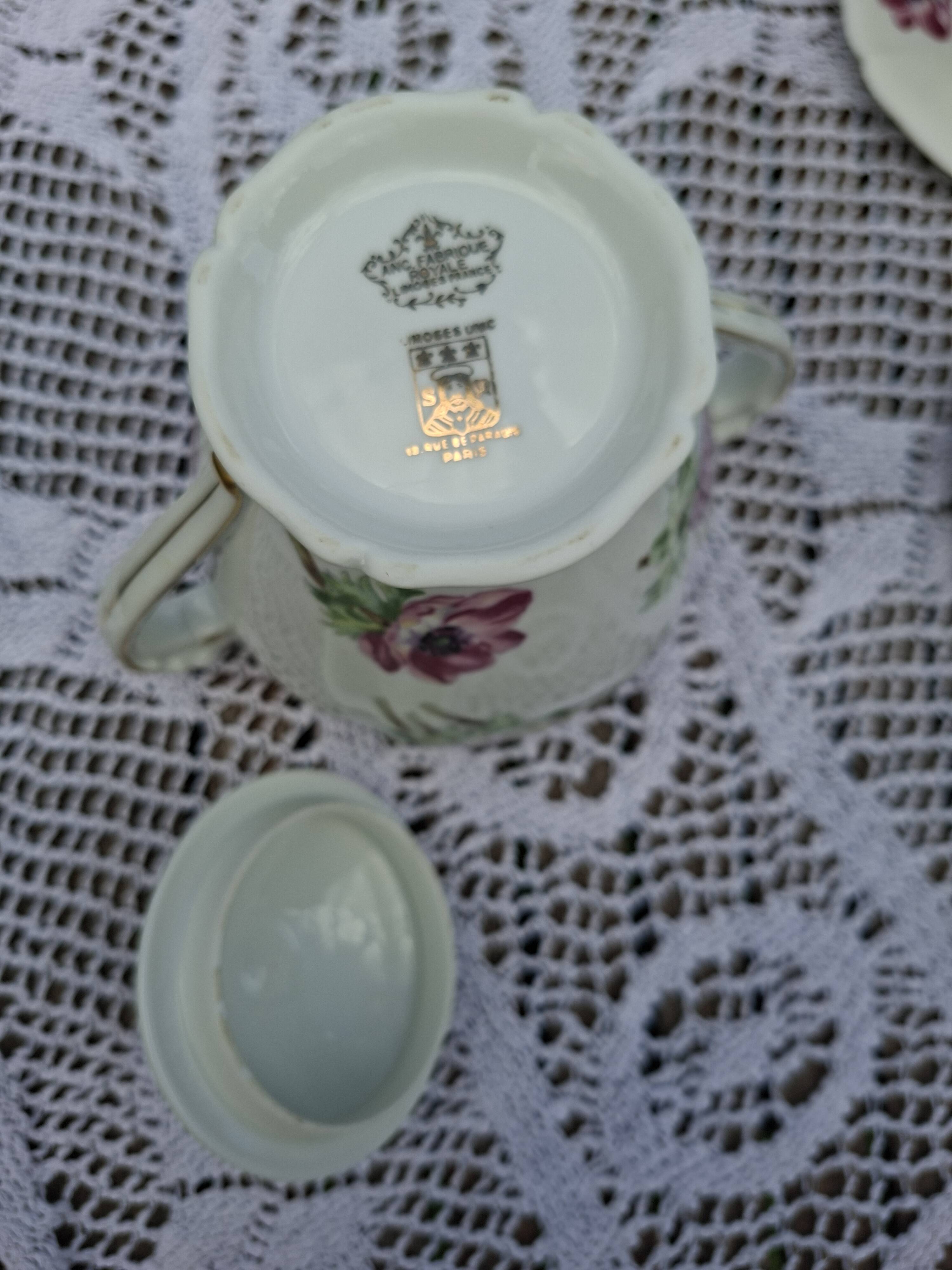 Tea/Coffee Service 25 Pieces Limoges Unic Former Royal Factory