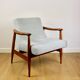 Light Blue GFM63 Lounge Chair by J. Kedziorek, 1970s
