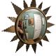 Domed sunburst witch mirror 1920/1950