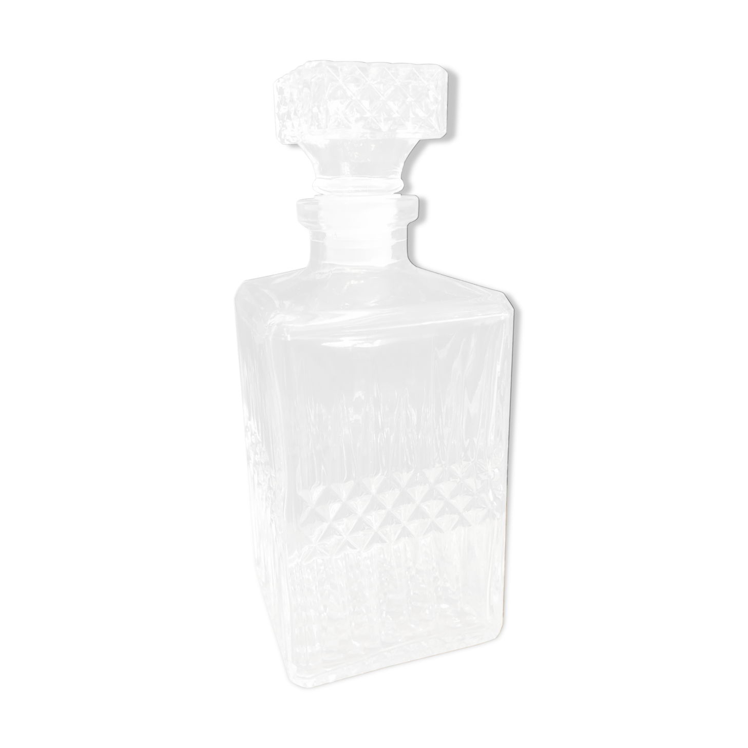Chiseled whisky carafe