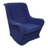 Graceful arm chair / wool bouclé / 70's