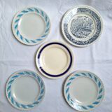 Blue vintage dinner plates