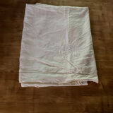 Linen sheet and unbleached cotton