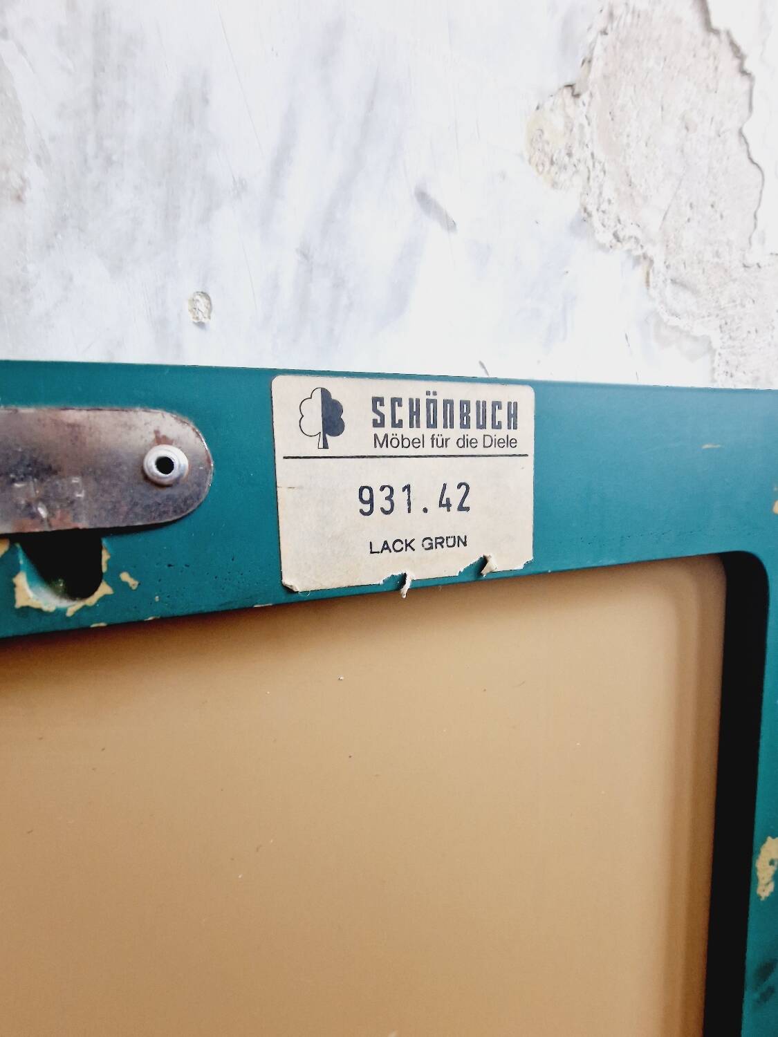 Vintage green schonbuch mirror