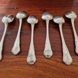 Christofle - Set of 6 Spatours model table spoons in silver-plated metal