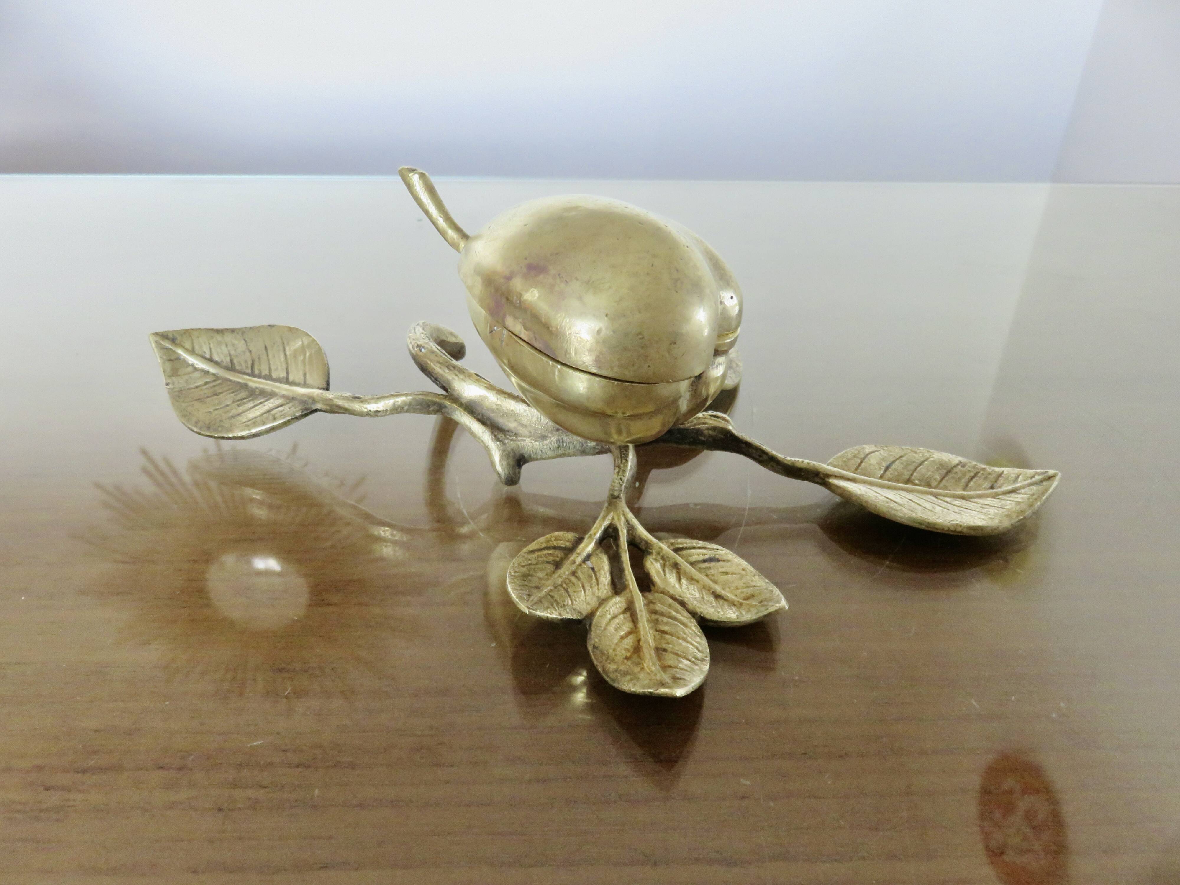 Antique bronze jewellery box, small catchall, Art Nouveau, 1920s