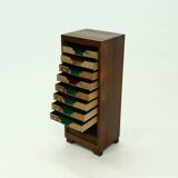 Meuble à porte tambour Art Déco de l'école d'Amsterdam 1920