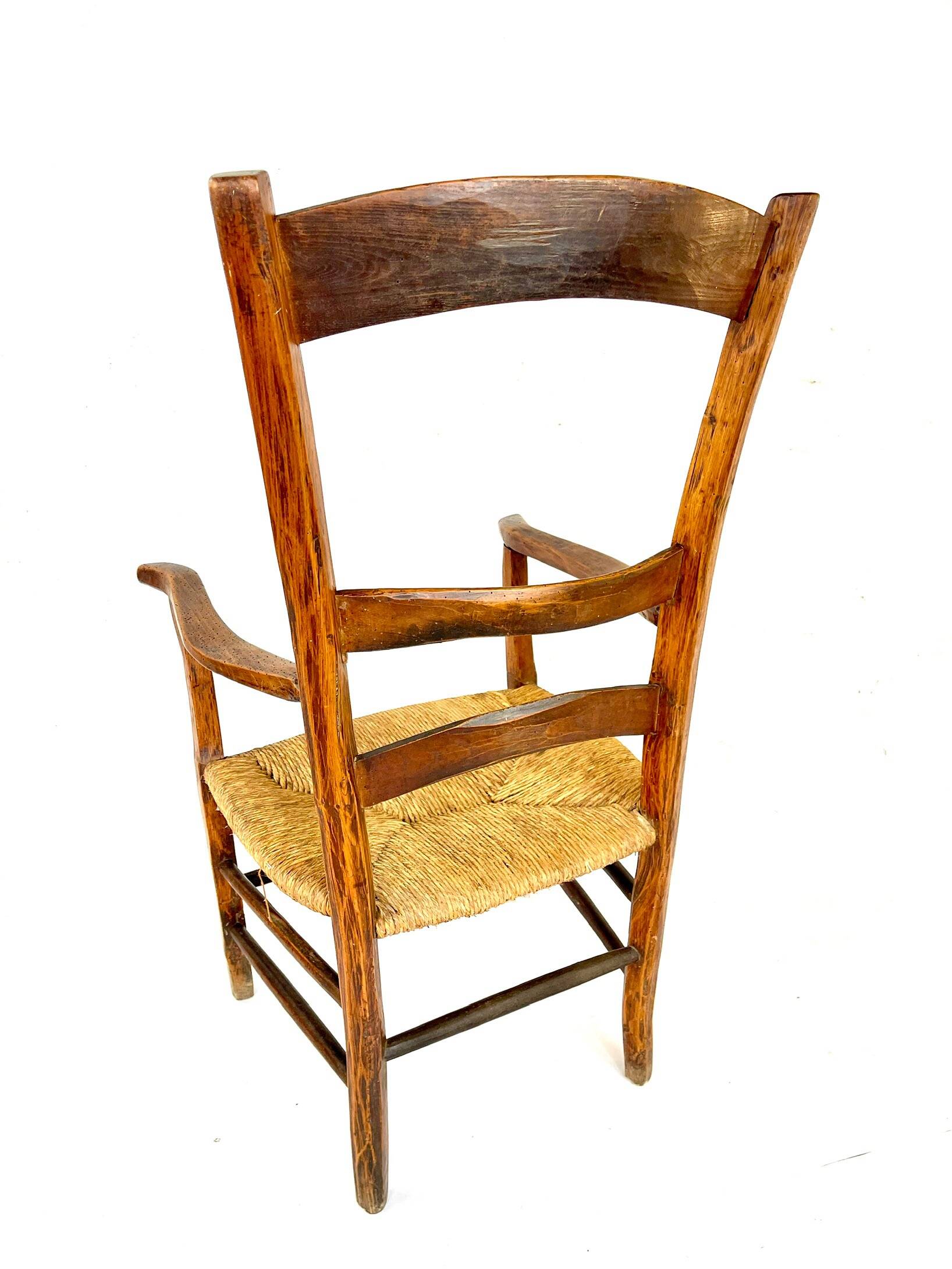 18th century rustic country armchair