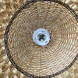Vintage wicker pendant light