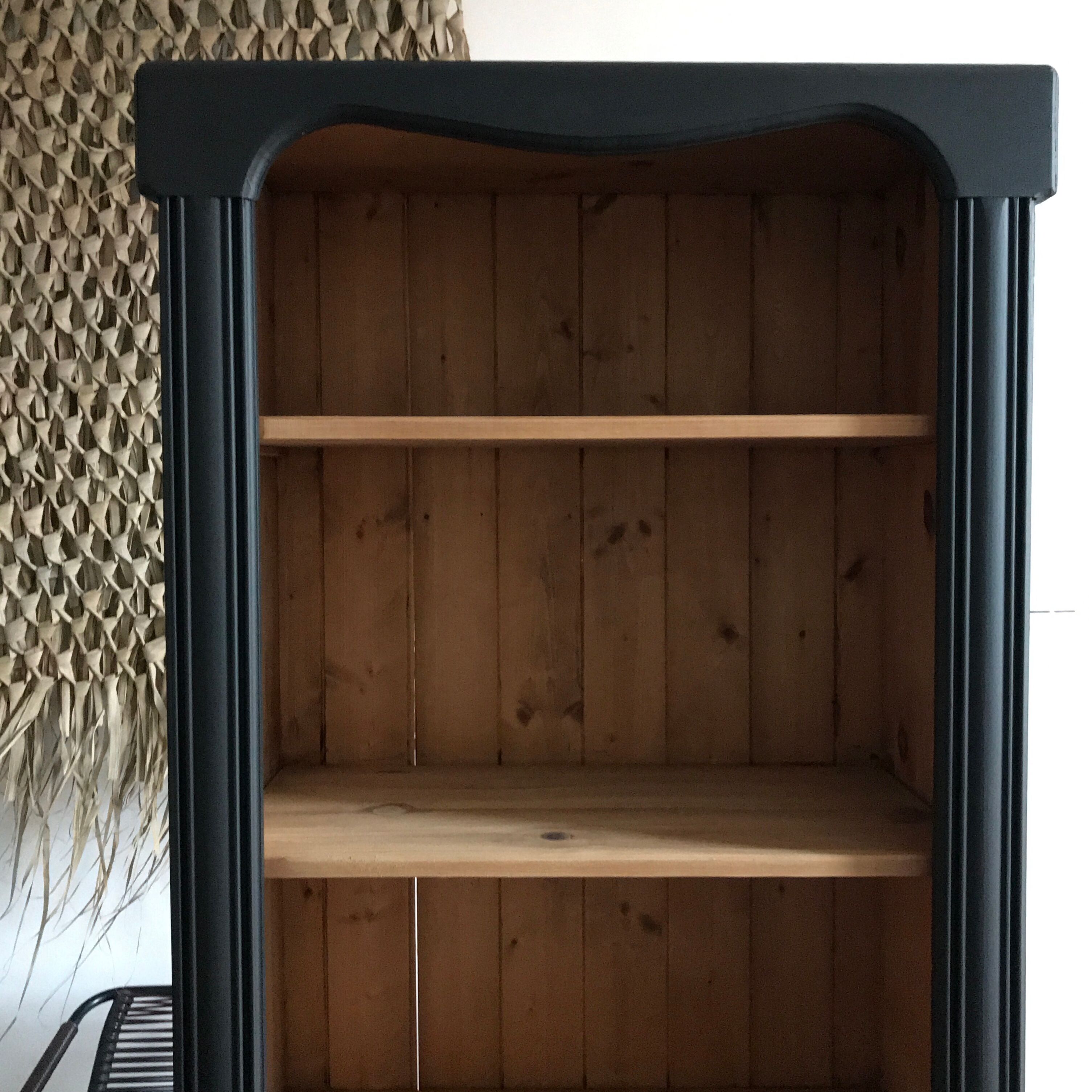 Wooden and black library