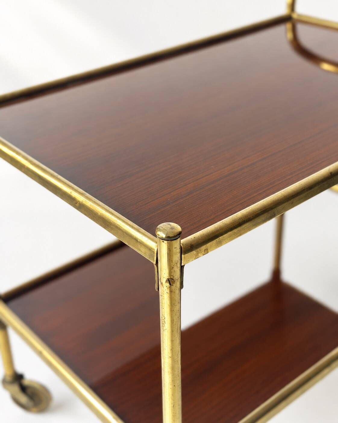Vintage Brass Serving Trolley