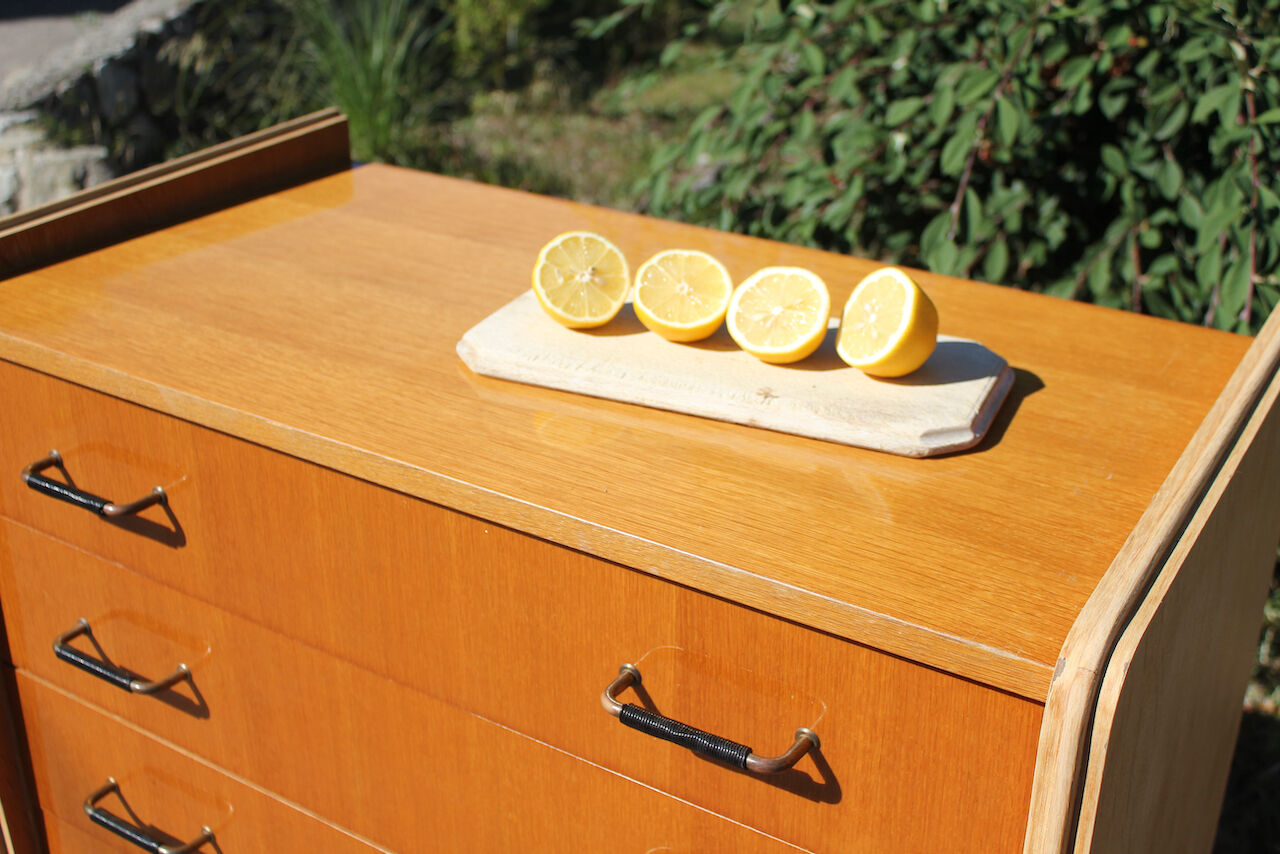 Vintage dresser stamped "SAM"