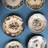 6 handmade decorative plates