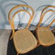 Set de 4 chaises cannées hêtre courbé
