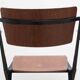 Vintage Pyramid chair with armrests by Wim Rietveld, oak and black