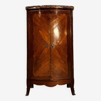 Curved furniture in louis xv period marquetry xviii eme century