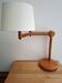 Lampe articulée en pin vintage