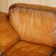 Two-seater canapé De Sede DS17 restored buffalo leather