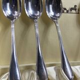 Série complète 12 cuillères à moka de style Louis XV métal argenté Hermès