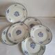 6 Flat Plates in earthenware Moulin des Loups & Hamage model Lucien