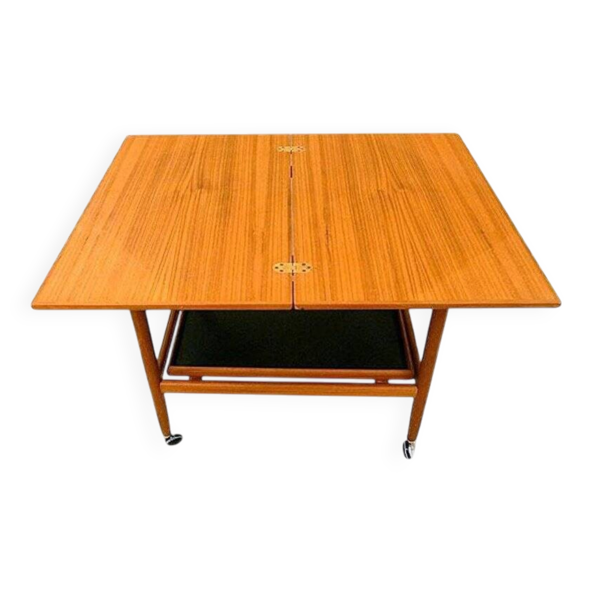Danish folding table top serving trolley in teak from Arrebo Møbler, 1960s