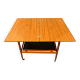 Danish folding table top serving trolley in teak from Arrebo Møbler, 1960s