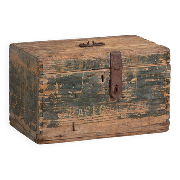 Ancien coffre de style primitif (c.1920) #71